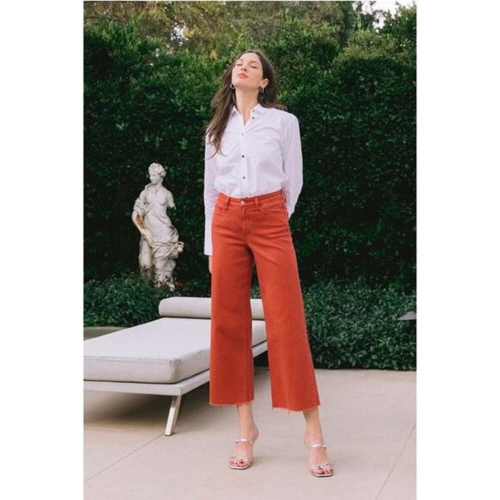 Vervet Bossa Nova Size 30 High Rise Crop Wide Leg Jeans